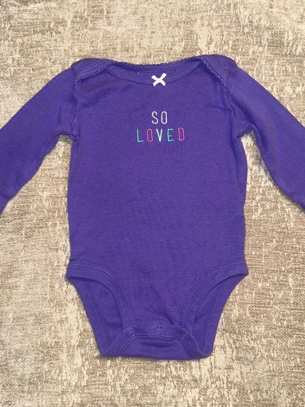 Dark Purple Owl Girls Carter’s Outfit Set size 3M vintage retired set